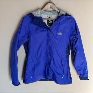 The North Face Venture HyVent Light Blue Womens Size Med Hooded Rain Jacket